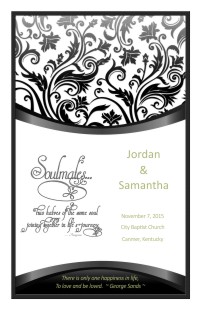 Wedding Program Cover Template 10 - Version 4
